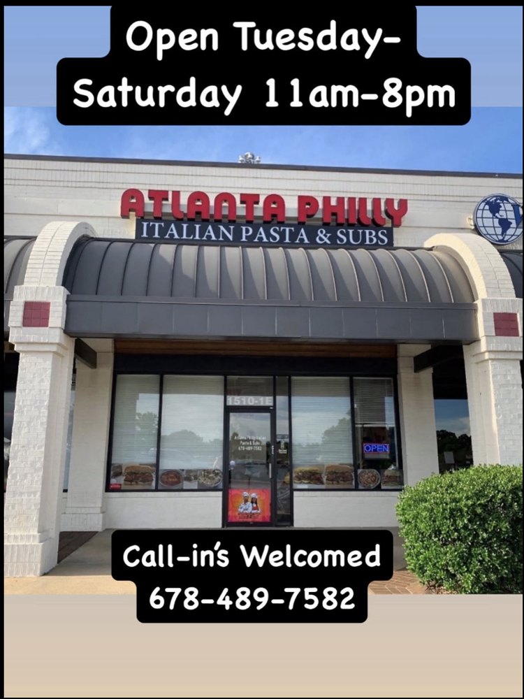 Storefront of Atlanta Philly Italian Pasta & Subs